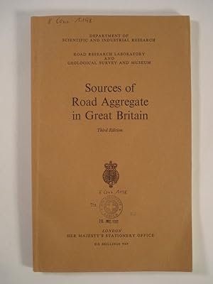 Seller image for Sources of Road Aggregate in Great Britain. for sale by Antiquariat Bookfarm