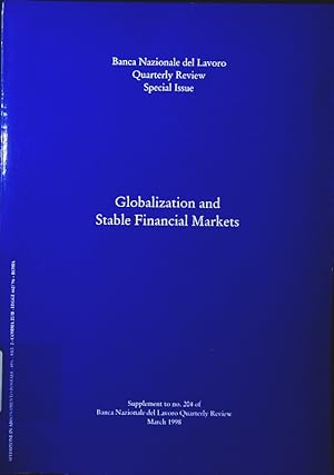 Bild des Verkufers fr Globalization and stable financial markets. zum Verkauf von Antiquariat Bookfarm