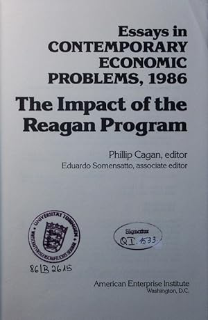 Seller image for The impact of the Reagan program. for sale by Antiquariat Bookfarm