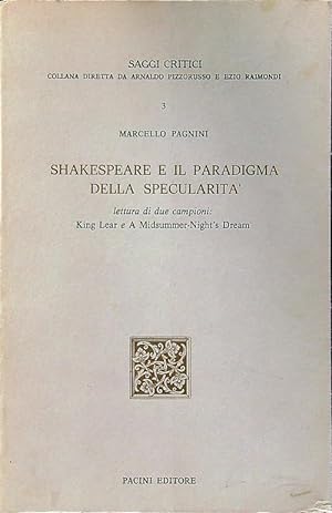 Bild des Verkufers fr Shakespeare e il paradigma della specularita' zum Verkauf von Librodifaccia