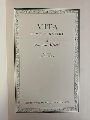 VITA RIME E SATIRE seguito da TRAGEDIE