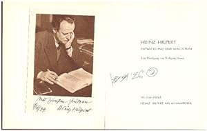 HEINZ HILPERT (1890-1967) dt. Theater- und Filmregisseur