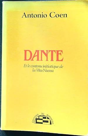 Bild des Verkufers fr Dante et le contenu initiatique de la vita nuova zum Verkauf von Librodifaccia
