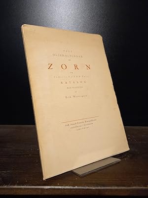 Tolf oljemålnilngar af Zorn ur Samling Faure, Paris. Katalog med inledning af Erik Wettergren.
