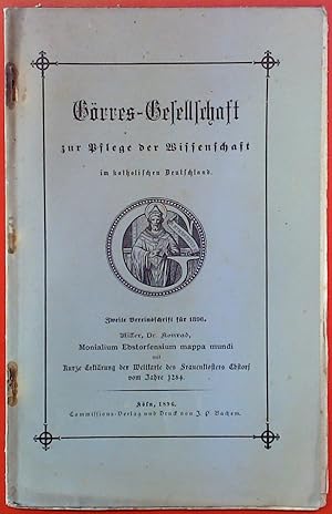 Seller image for Grres-Gesellschaft zur Pflege der Wissenschaft im katholischen Deutschland. Zweite Vereinsschrift fr 1896. Kurze Erklrung der Weltkarte des Frauenklosters Ebstorf vom Jahre 1284. for sale by biblion2