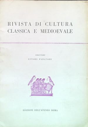 Seller image for Rivista di cultura classica e medioevale - Anno X N. 1/Gennaio Aprile 1968 for sale by Librodifaccia