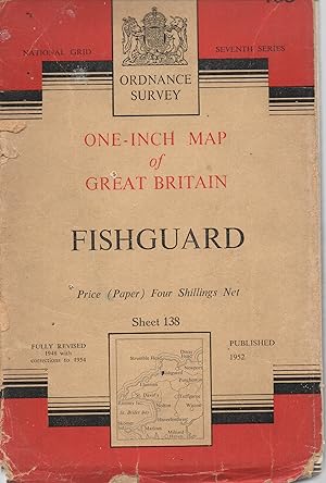 Ordnance Survey One-Inch Map Sheet 138 Fishguard 1954