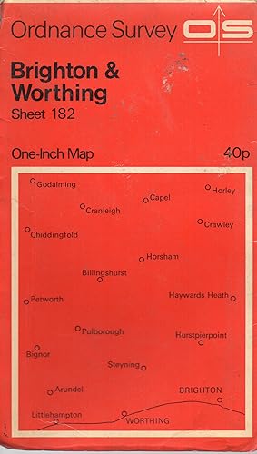 Ordnance Survey One-Inch Map Sheet 184 Brighton & Worthing 1970
