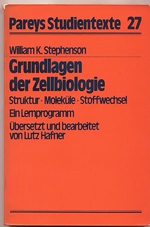 Imagen del vendedor de Grundlagen der Zellbiologie Struktur Molekle Stoffwechsel. Ein Lernprogramm a la venta por avelibro OHG