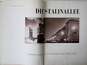 Die Stalinallee. Nationales Aufbauprogramm 1952.