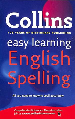 Imagen del vendedor de Easy Learning English Spelling (Collins Easy Learning English) a la venta por M Godding Books Ltd