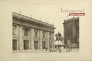 "Capitolinisches Museum - Statue des Marc Aurel - Senatorenpalast". Aus: Heinrich Strack. Baudenk...