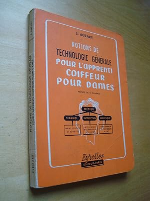 Notions de technologie générale pour l'apprenti coiffeur pour dames