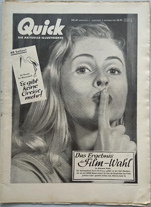 Zeitschrift QUICK, 5. Oktober 1952 (5. Jahrgang, Nr.40)