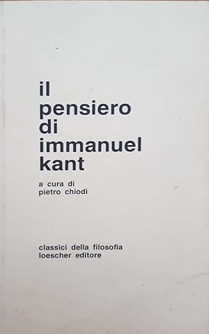 Il pensiero di immanuel kant