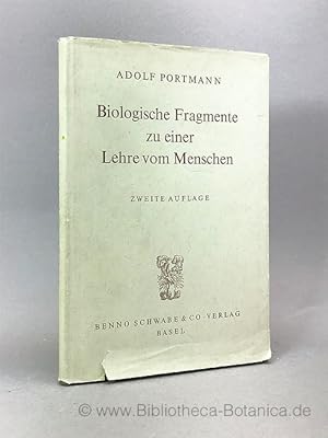 Seller image for Biologische Fragmente zu einer Lehre vom Menschen. for sale by Bibliotheca Botanica