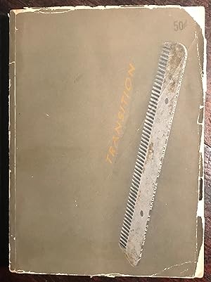 Seller image for Transition Number 26 1937: Winter. A Quarterly Review (With Marcel Duchamp's front cover of a comb) for sale by Rob Warren Books