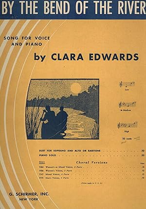 by the Bend of the River Song for Voice and Piano for Medium Voice - Vintage Sheet Music