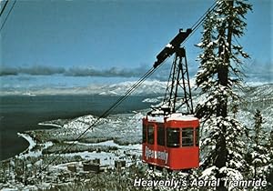 Bild des Verkufers fr toclet stin postcard: Heavenly Valley Aerial Train zum Verkauf von Mobyville