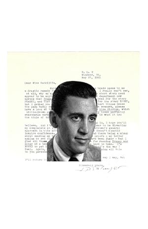 Imagen del vendedor de J.D. Salinger Typed Letter Signed to Publishers about "Franny and Zooey," May 27, 1961 a la venta por Max Rambod Inc