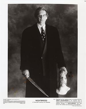 Bild des Verkufers fr Nightbreed (Original promotional photograph of David Cronenberg from the 1990 film) zum Verkauf von Royal Books, Inc., ABAA