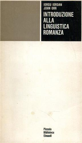 Imagen del vendedor de Introduzione alla linguistica romanza. a la venta por FIRENZELIBRI SRL