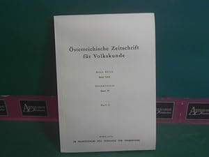 Imagen del vendedor de sterreichische Zeitschrift fr Volkskunde. Neue Serie Band XXX. Gesamtserie, Band 79, Heft 2. a la venta por Antiquariat Deinbacher