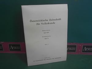 Imagen del vendedor de sterreichische Zeitschrift fr Volkskunde. Neue Serie Band XXX. Gesamtserie, Band 79, Heft 1. a la venta por Antiquariat Deinbacher