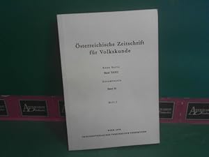 Imagen del vendedor de sterreichische Zeitschrift fr Volkskunde. Neue Serie Band XXXII. Gesamtserie, Band 81, Heft 3. a la venta por Antiquariat Deinbacher