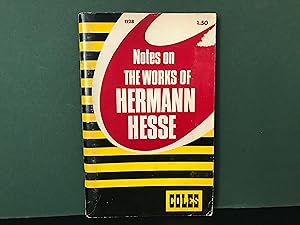 Immagine del venditore per Notes on the Works of Hermann Hesse (Coles Notes) venduto da Bookwood