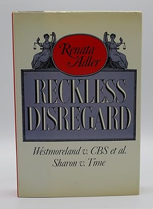 Imagen del vendedor de Reckless Disregard: Westmoreland v. CBS et al.; Sharon V. Time a la venta por Open Boat Booksellers