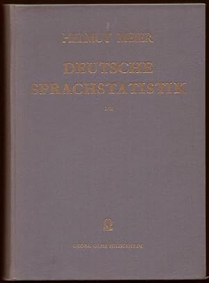 Deutsche Sprachstatistik. 2 Bände in 1 Band.