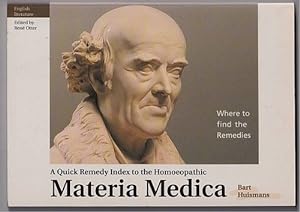 Seller image for A quick remedy index to the homeopathic materia medica . Editid by Rene Otter. for sale by Antiquariat Das Zweitbuch Berlin-Wedding