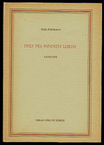 Imagen del vendedor de Fries des inneren Lebens. Gedichte. a la venta por Antiquariat Das Zweitbuch Berlin-Wedding