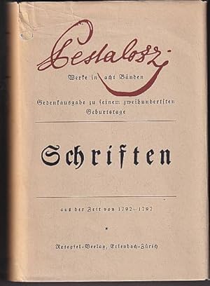 Schriften. Aus der Zeit von 1792 - 1797.