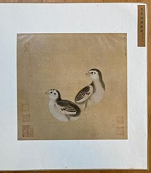 Chicks.by Li Ti of the Sung Dynasty (960-1279) Same size as the original painting on silk