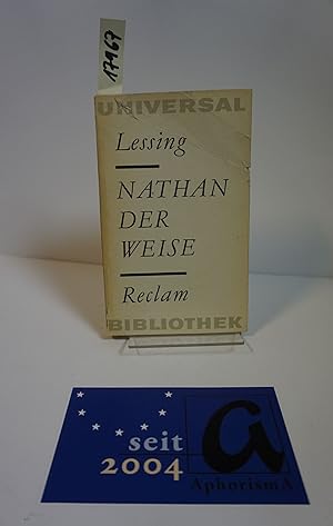 Bild des Verkufers fr Nathan der Weise. Ein dramatisches Gedicht in fnf Aufzgen. Schauspiel. zum Verkauf von AphorismA gGmbH