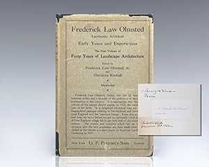 Frederick Law Olmsted: Landscape Architect 1822-1903: Early Years and Experiences Together with B...