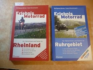 Bild des Verkufers fr Erlebnis Motorrad: Rheinland (zudem Bergisches Land, Eifel, Wersterwald, Niederrhein, Sauerland) + Berke, Wolfgang und Uwe Hirschmann, 2003, Erlebnis Motorrad. Ruhrgebiet (2 BCHER) zum Verkauf von Gebrauchtbcherlogistik  H.J. Lauterbach