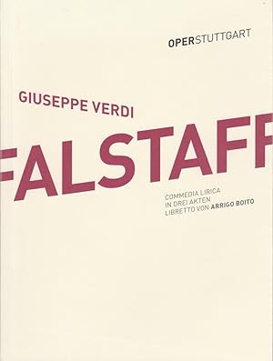 Bild des Verkufers fr Programmheft Giuseppe Verdi FALSTAFF Premiere 20. Oktober 2013 Spielzeit 2013 / 2014 zum Verkauf von Programmhefte24 Schauspiel und Musiktheater der letzten 150 Jahre
