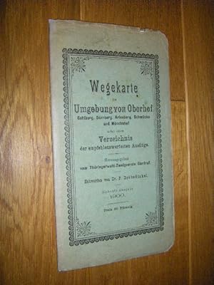 Wegekarte der Umgebung von Oberhof. Gehlberg, Dörrberg, Arlesberg, Schmücke und Mönchshof, nebst ...