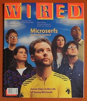Bild des Verkufers fr Wired Magazine January 1994 The Young Microserfs by Douglas Coupland, Newsstand zum Verkauf von GuthrieBooks