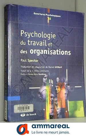 Bild des Verkufers fr Psychologie du travail et des organisations zum Verkauf von Ammareal