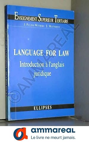 Bild des Verkufers fr Language for Law. Introduction  l'anglais juridique zum Verkauf von Ammareal