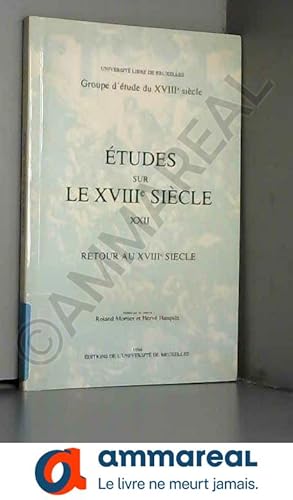 Seller image for Retour au xviiie siecle for sale by Ammareal