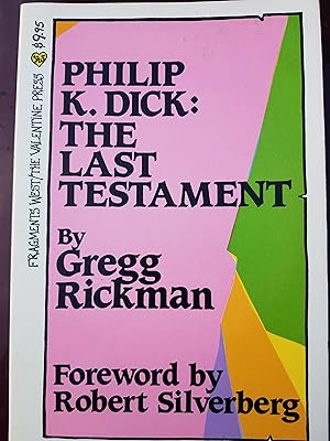 Seller image for Philip K Dick The Last Testament for sale by Fantastic Book Discoveries