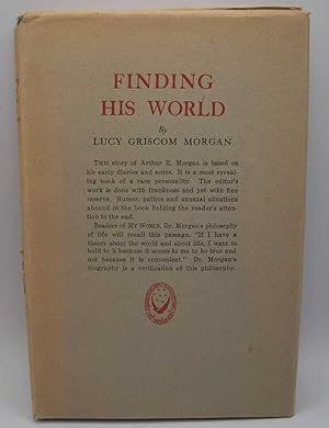 Bild des Verkufers fr Finding His World: The Story of Arthur E. Morgan zum Verkauf von Easy Chair Books