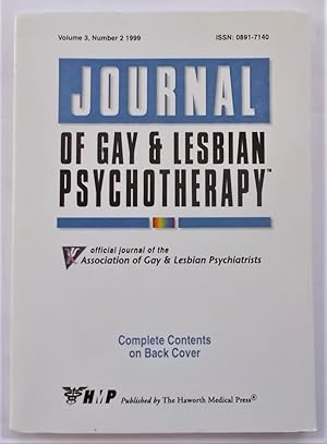 Image du vendeur pour Journal of Gay & Lesbian Psychotherapy (Volume 3 No. 2 1999) mis en vente par Bloomsbury Books