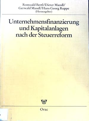 Seller image for Unternehmensfinanzierung und Kapitalanlagen nach der Steuerreform. for sale by books4less (Versandantiquariat Petra Gros GmbH & Co. KG)
