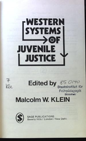 Bild des Verkufers fr Western Systems of Juvenile Justice; zum Verkauf von books4less (Versandantiquariat Petra Gros GmbH & Co. KG)